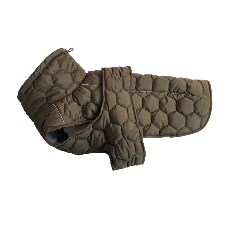 Winter Warm Dog Clothes Thick Reflective Snowsuit Pet Dog Down Jacket for Large Breed Dogs Parkas Clothing for Whippet Greyhound