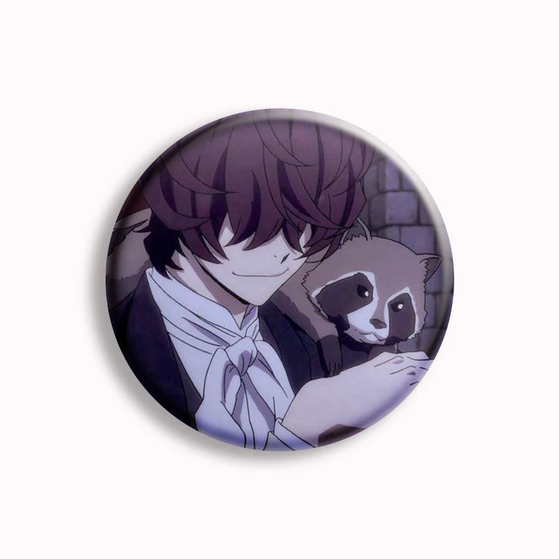 Anime Bungo Stray Dogs Button Pin Character Fyodor Fan Art Brooch Badge Bag Accessories Jewelry Fans Collect 58mm Friends Gift