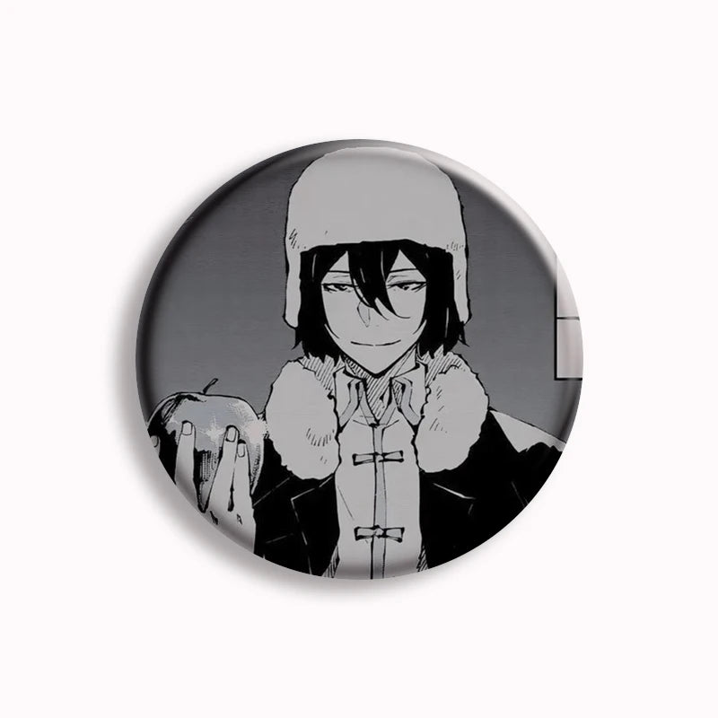 Anime Bungo Stray Dogs Button Pin Character Fyodor Fan Art Brooch Badge Bag Accessories Jewelry Fans Collect 58mm Friends Gift
