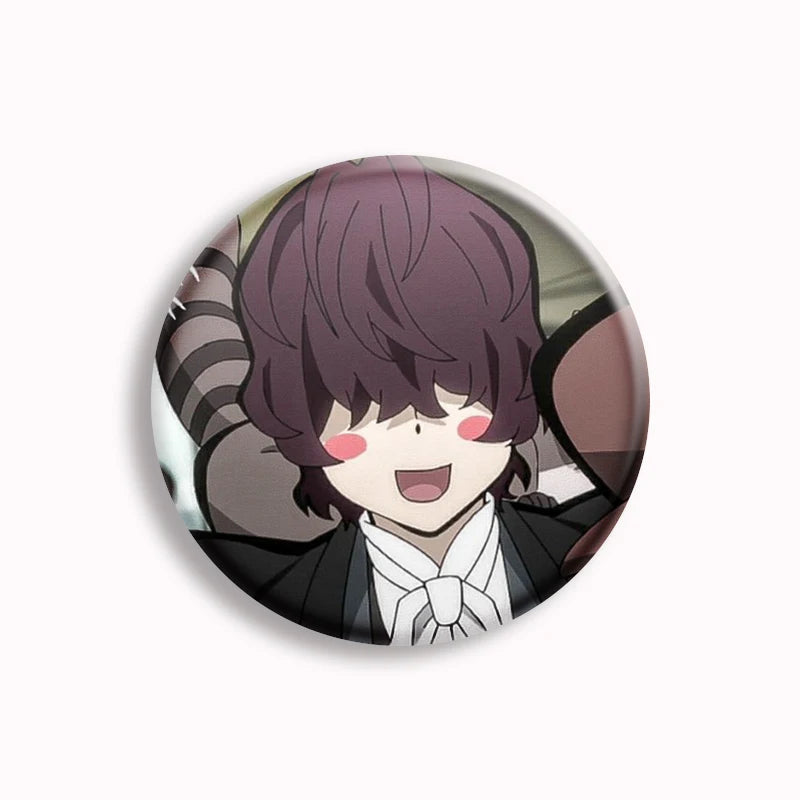 Anime Bungo Stray Dogs Button Pin Character Fyodor Fan Art Brooch Badge Bag Accessories Jewelry Fans Collect 58mm Friends Gift