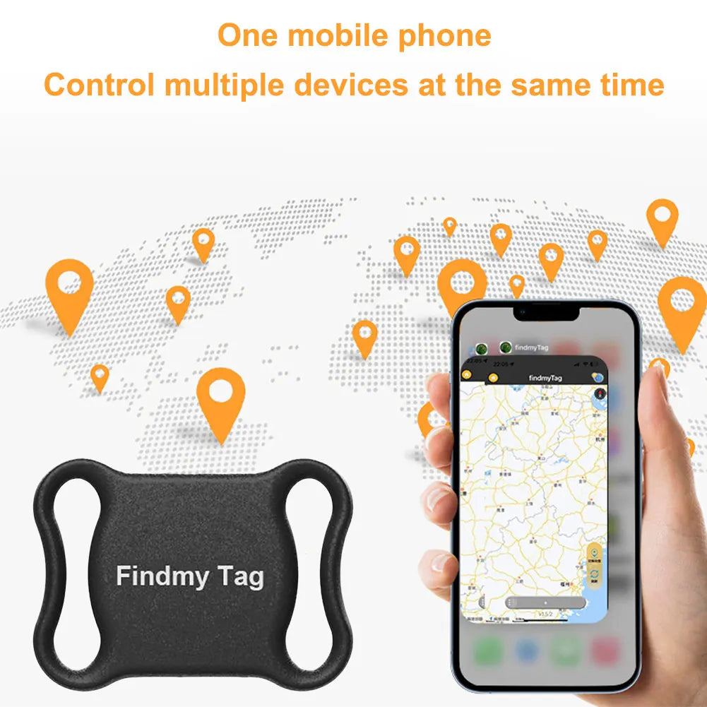 Bluetooth GPS Tracker Collar for Cats Dogs Kids with Real-Time Location Water Resistant Design