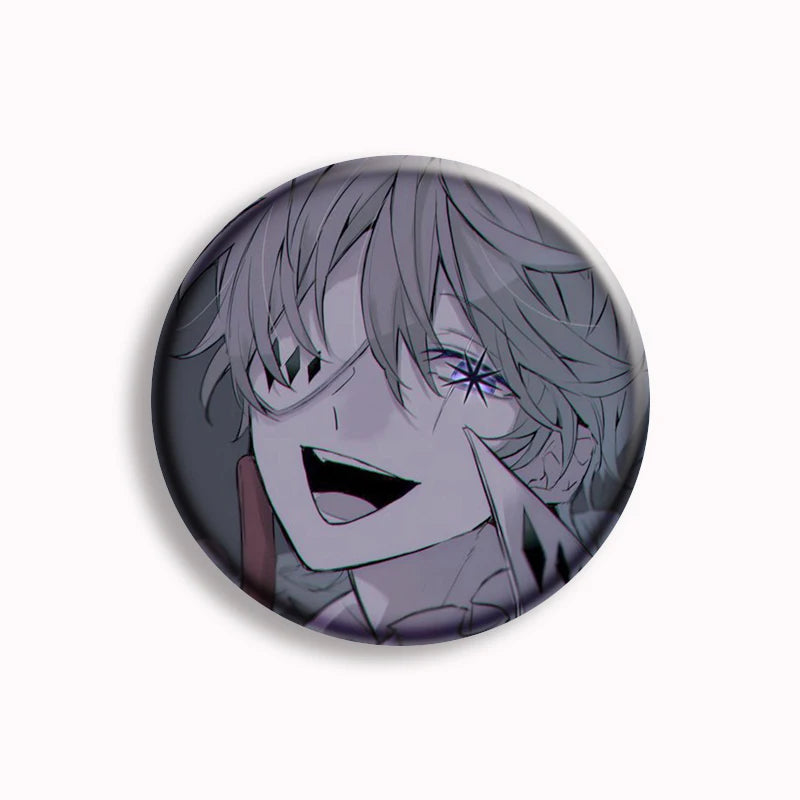 Anime Bungo Stray Dogs Button Pin Character Fyodor Fan Art Brooch Badge Bag Accessories Jewelry Fans Collect 58mm Friends Gift