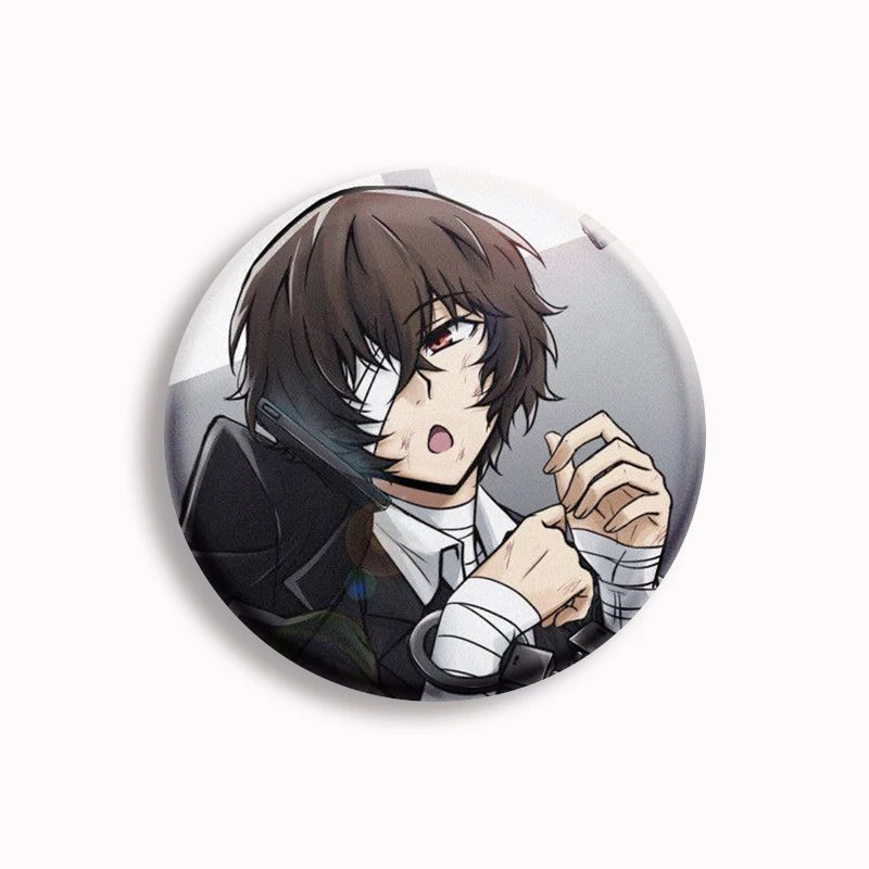 Anime Bungo Stray Dogs Button Pin Character Fyodor Fan Art Brooch Badge Bag Accessories Jewelry Fans Collect 58mm Friends Gift