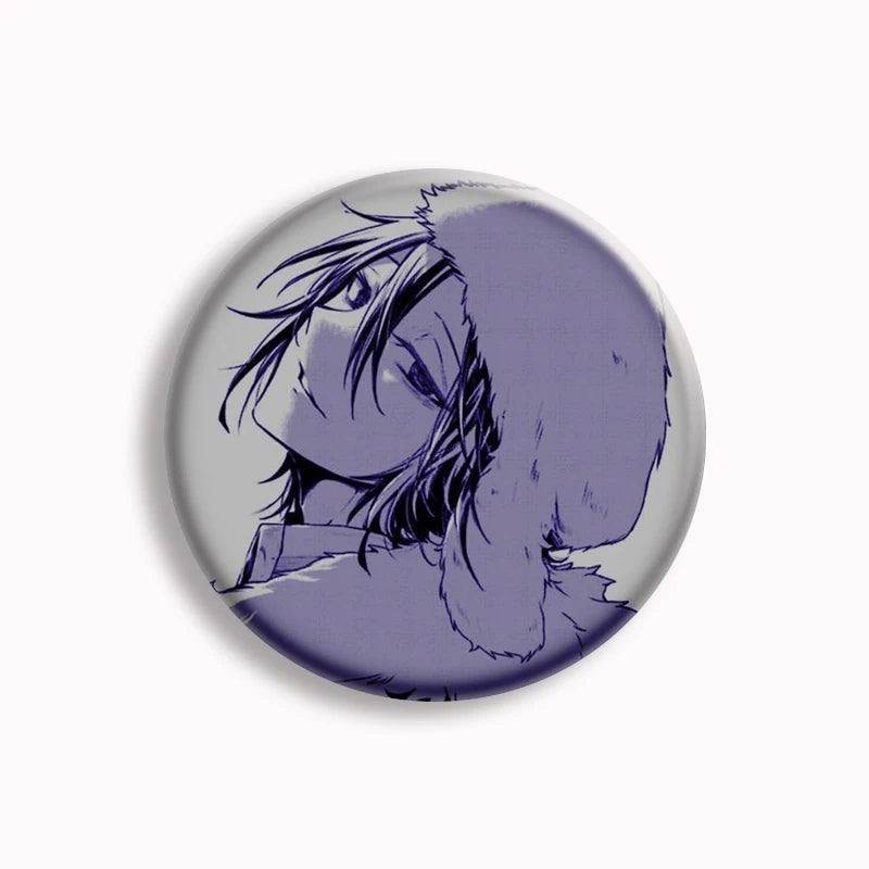Anime Bungo Stray Dogs Button Pin Character Fyodor Fan Art Brooch Badge Bag Accessories Jewelry Fans Collect 58mm Friends Gift