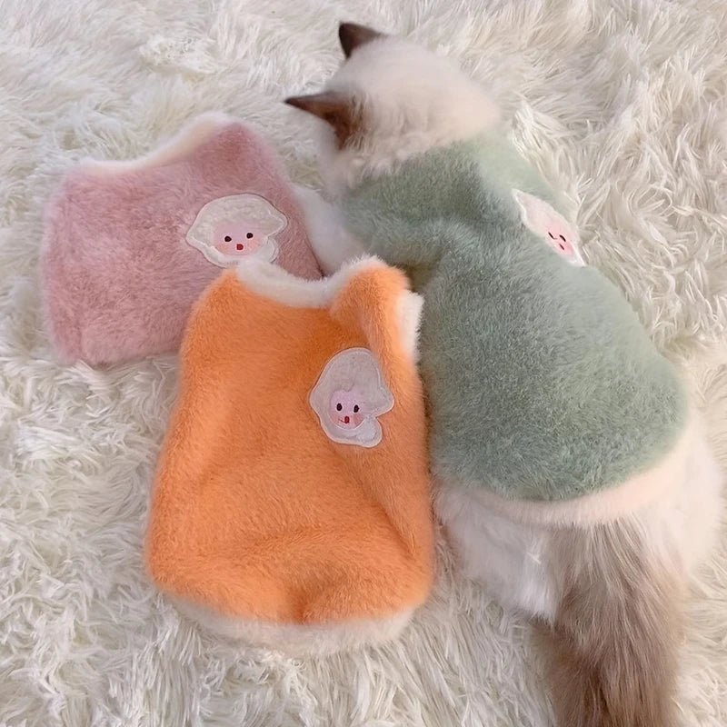 Cats Accessories Pets Warm Kittens Clothes for Winter Kitten Small