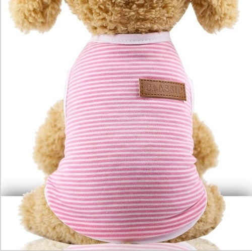 Cat Clothes Cotton Striped Vest Pet Cats T