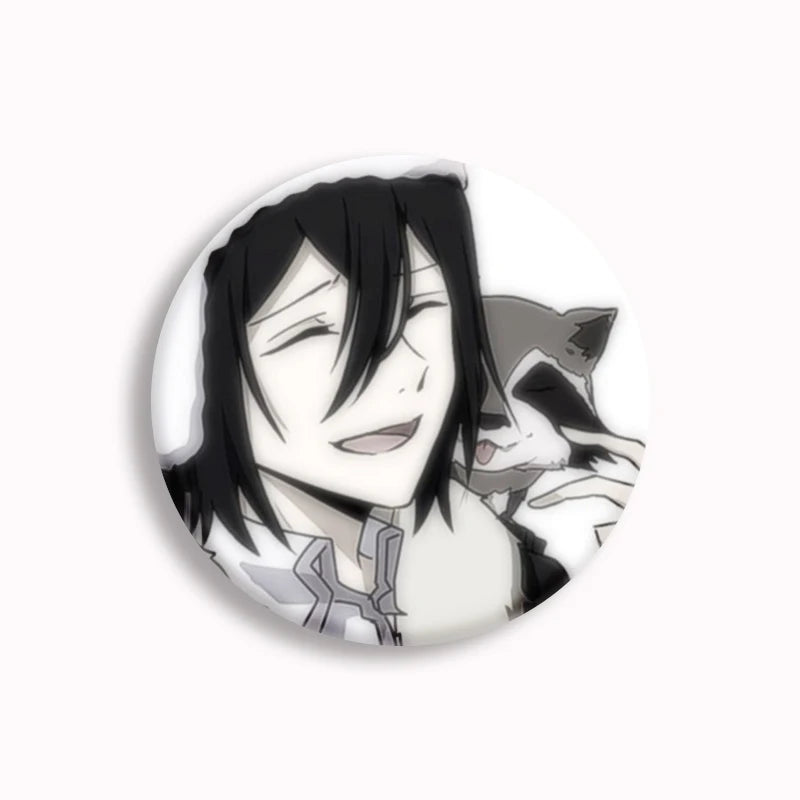 Anime Bungo Stray Dogs Button Pin Character Fyodor Fan Art Brooch Badge Bag Accessories Jewelry Fans Collect 58mm Friends Gift