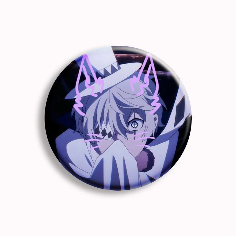 Anime Bungo Stray Dogs Button Pin Character Fyodor Fan Art Brooch Badge Bag Accessories Jewelry Fans Collect 58mm Friends Gift