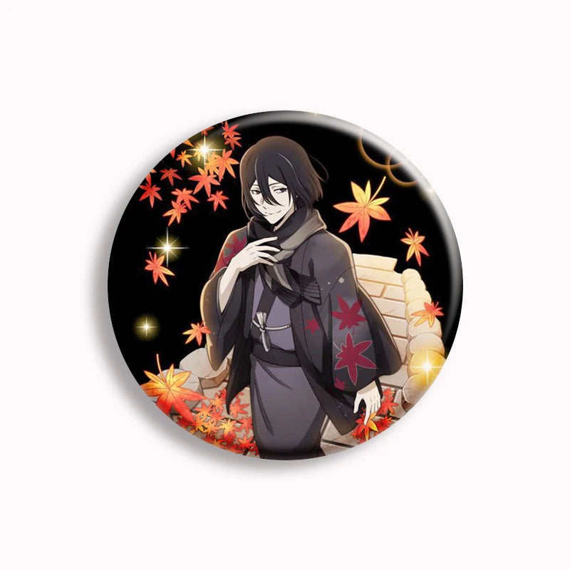 Anime Bungo Stray Dogs Button Pin Character Fyodor Fan Art Brooch Badge Bag Accessories Jewelry Fans Collect 58mm Friends Gift
