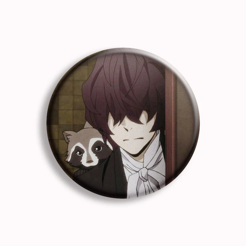 Anime Bungo Stray Dogs Button Pin Character Fyodor Fan Art Brooch Badge Bag Accessories Jewelry Fans Collect 58mm Friends Gift