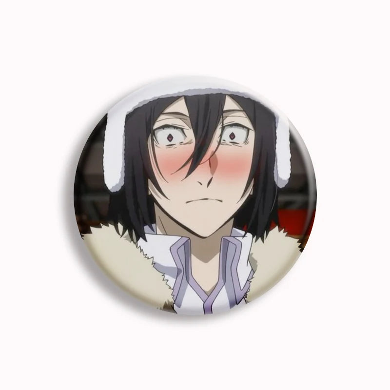 Anime Bungo Stray Dogs Button Pin Character Fyodor Fan Art Brooch Badge Bag Accessories Jewelry Fans Collect 58mm Friends Gift