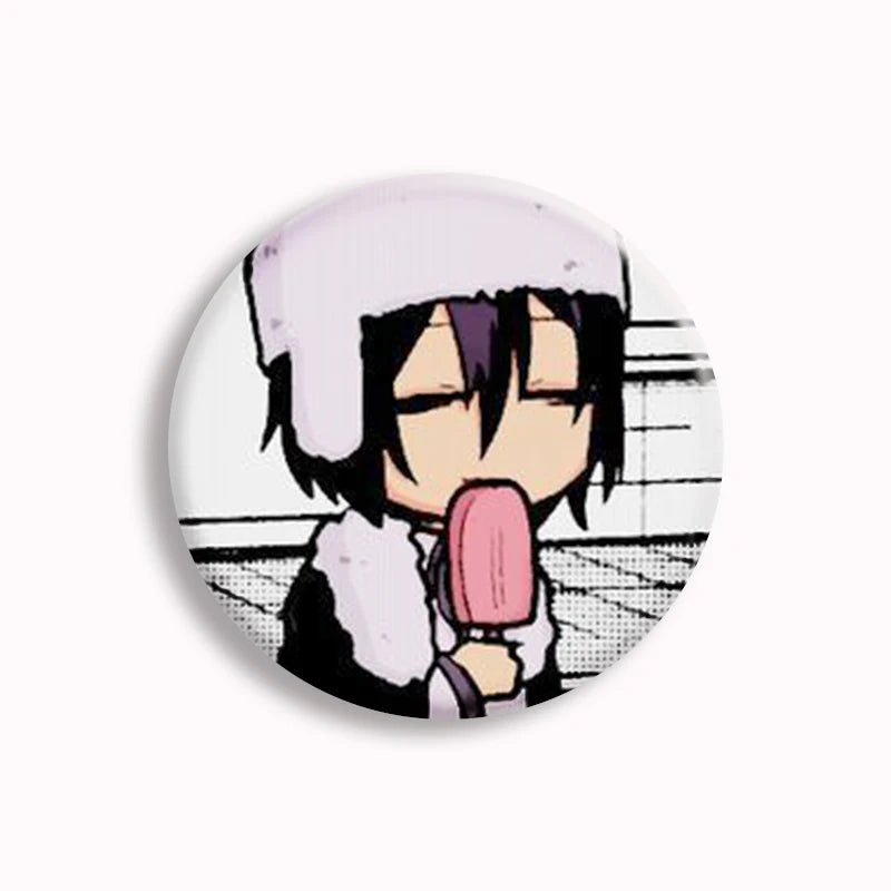 Anime Bungo Stray Dogs Button Pin Character Fyodor Fan Art Brooch Badge Bag Accessories Jewelry Fans Collect 58mm Friends Gift