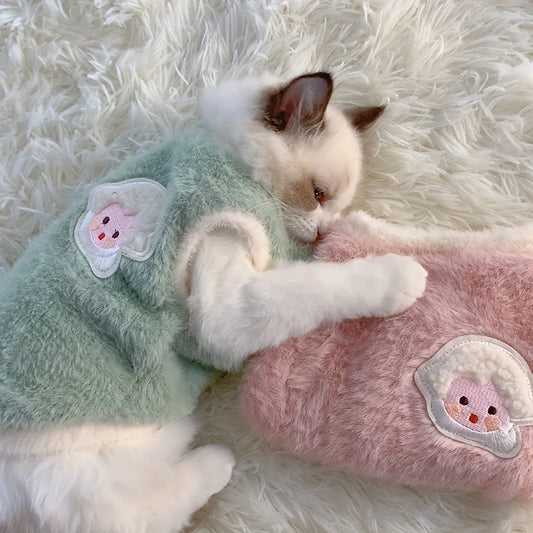 Cats Accessories Pets Warm Kittens Clothes for Winter Kitten Small